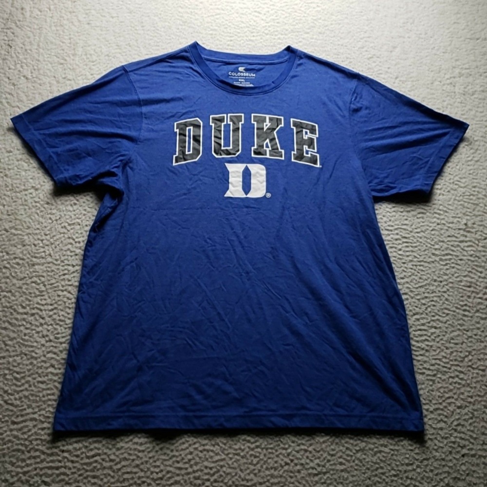 Duke Blue Devils Shirt Mens 2XL Blue NCAA Basketball Colosseum Tee T-Shirt